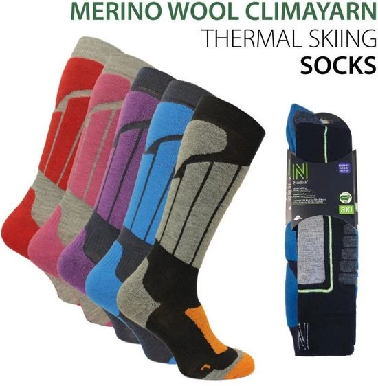 Groothandel ???? Norfolk Skisokken - Merinowol Climayarn - Warm En Droog Thermo Skisokken Maat 47-50 - Zwart - Aspen ✔️ 2 Groothandel ???? Norfolk Skisokken - Merinowol Climayarn - Warm En Droog Thermo Skisokken Maat 47-50 - Zwart - Aspen ✔️ - Afbeelding 2