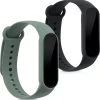 Goedkoop ???? Kwmobile 2x Armband Voor Xiaomi Mi Smart Band 6 / Mi Band 6 / Band 5 - Bandjes Voor Fitnesstracker In Zwart / Pastelgroen ????