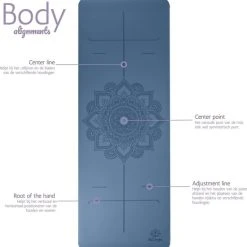 Uitgang ✨ YoZenga Premium Yoga Mat | Sportmat | Fitnessmat | Pro Grip | Extra Breed | Natuurlijk Rubber | Mandala Flower Blue | Inclusief Gratis Draagriem ???? -Rogelli Shop 550x565 2