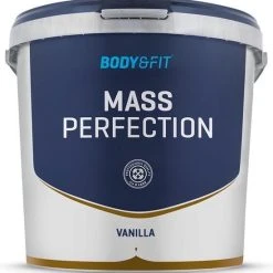 Hete verkoop ???? Body & Fit Mass Perfection - Mass Gainer Vanille - Weight Gainer - 4400 Gram (73 Shakes) ????