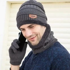 Hete verkoop ???? Calofe 3 In 1 Winter Balaclava Muts + Sjaal + Handschoenen | Grijs - One Size ???? -Rogelli Shop 550x566 1