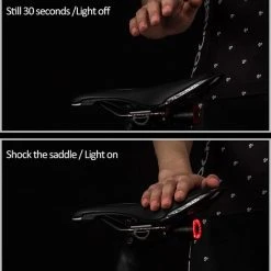 Beste deal ???? Rockbros Slim Fiets Achterlicht, Automatische Rem Sensor, IPx6 Waterdicht LED, Via USB Opladen, Met Zadelbevestiging, Slimme Fietsverlichting ???? -Rogelli Shop 550x566 4