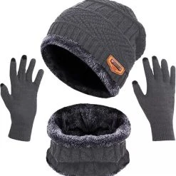 Hete verkoop ???? Calofe 3 In 1 Winter Balaclava Muts + Sjaal + Handschoenen | Grijs - One Size ???? -Rogelli Shop 550x570 6