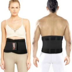 Gloednieuw ???? NAZROM® Rugband - Rugbrace Voor Onderrug - Rug & Houding Corrector Voor Onmiddellijke Pijnverlichting En Draagcomfort - Postuur Corrector - Zwart/L ????