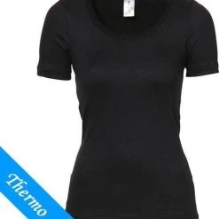 Beste deal ???? Ten Cate Dames Thermo ???? Shirt Korte Mouw - Kant - S - Zwart ???? -Rogelli Shop 550x597 2