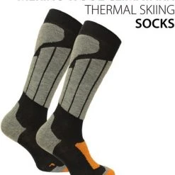 Groothandel ???? Norfolk Skisokken - Merinowol Climayarn - Warm En Droog Thermo Skisokken Maat 47-50 - Zwart - Aspen ✔️