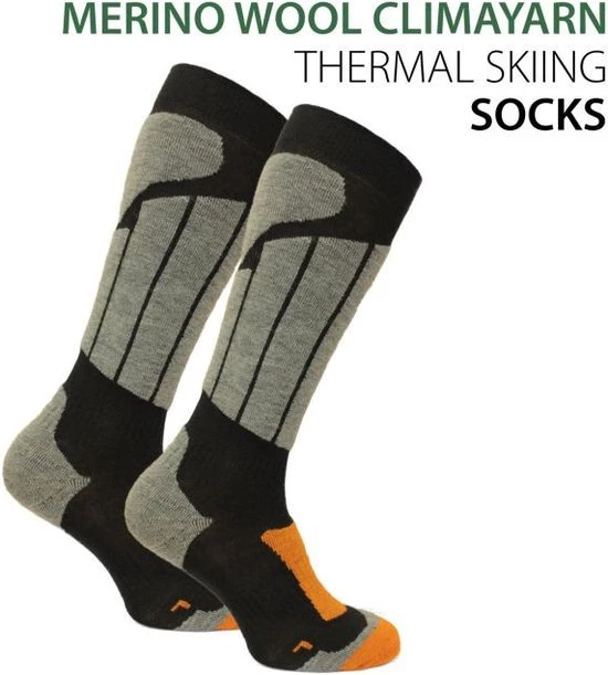Groothandel ???? Norfolk Skisokken - Merinowol Climayarn - Warm En Droog Thermo Skisokken Maat 47-50 - Zwart - Aspen ✔️ 1 Groothandel ???? Norfolk Skisokken - Merinowol Climayarn - Warm En Droog Thermo Skisokken Maat 47-50 - Zwart - Aspen ✔️