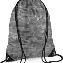 Begroting ✨ Bagbase Gymtas - Met Rijgkoord - 12 Liter - Arctic Jungle Camo ????