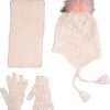 Top 10 ???? Kitti 3-Delig Winter Set | Muts (Beanie) Met Fleecevoering - Sjaal - Handschoenen | 4-8 Jaar Meisjes | Diamant-01 (K2170-01) ✨