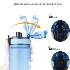 Beste deal ⌛ Waterfles 1000ml - Black 'n White - Sport Bidon 1L - Drinkfles Zwart / Wit - Herodeals ???? -Rogelli Shop 550x630 2