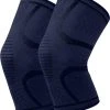 Nieuw ❤️ U-Fit One U Fit One 2 Stuks Knie Brace - Knee Sleeve - Kniebeschermers - Knieband - Knee Support & Bandage - Sportbrace - Maat L - Donker Blauw ????