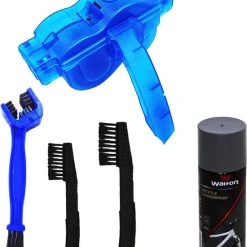 Kopen ???? Bluebird Fietsketting Reiniger Incl. 3 Borstels - Fiets Accessoires - Ketting Schoonmaken - 6 Delig - Fiets Onderhoud - Racefiets - Fietsgereedschap - Kettingborstel - Schrobber - Spray Fietsketting Reiniger – Smeren - Bike Chain Cleaner ✨