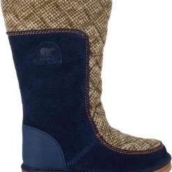 Coupon ???? Sorel The Campus Tall - Snowboots - Vrouwen - Maat 36 - Blauw/ Beige ✨ -Rogelli Shop 550x652
