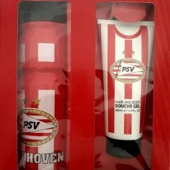Korting ⭐ PSV Voetbal PSV Giftset Bidon + Hair & Body Douchegel ????