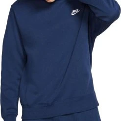 Beste deal ???? Nike - NSW Club Fleece Crew - Donkerblauwe Trui - L - Blauw ✨ -Rogelli Shop 550x663