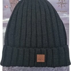 Promo ???? Antonio Muts – Heren Muts Gebreid – Zwart – Effen Kleur – One Size - Warme Winter Muts Volwassenen – Fisherman Muts ????