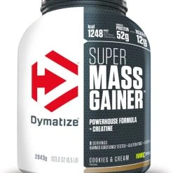 Promo ???? Dymatize Super Mass Gainer - Weight Gainer / Mass Gainer - Cookies & Cream - 2700 Gram (8 Shakes) ????