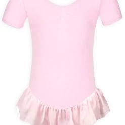 Beste Pirce ???? Dancer Dancewear Balletpakje Roze | Balletpak Met Korte Mouw Voor Meisje | "Star" | Maat 104/110 | Maat 6 Jaar ????