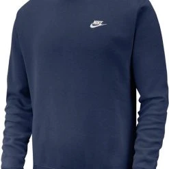 Beste deal ???? Nike - NSW Club Fleece Crew - Donkerblauwe Trui - L - Blauw ✨