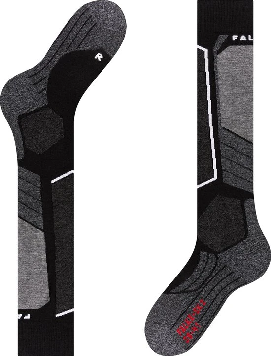 Groothandel ???? FALKE SK2 Skisokken Dik Versterkte Sokken Zonder Patroon Met Medium Vulling Kniehoog En Warm Om Te Skiën Winter Merinowol Zwart Heren Wintersportsokken - Maat 42-43 ???? 2 Groothandel ???? FALKE SK2 Skisokken Dik Versterkte Sokken Zonder Patroon Met Medium Vulling Kniehoog En Warm Om Te Skiën Winter Merinowol Zwart Heren Wintersportsokken - Maat 42-43 ???? - Afbeelding 2