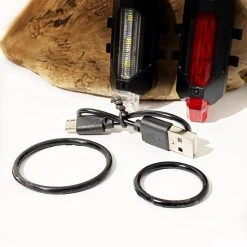 Goedkoopste ???? WSI LED FIETSVERLICHTING - USB OPLAADBAAR - ROOD & WIT LICHT - SET 2 ???? -Rogelli Shop 550x733 11