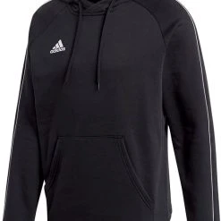 Uitgang ???? Adidas Core 18 Hooded Sweater Sporttrui Casual - Maat M - Mannen - Zwart ????