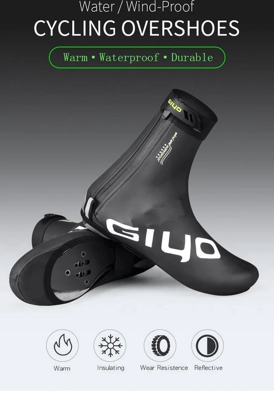 Groothandel ???? Giyo Overschoenen - Maat 44/45 (XL) - 1 Paar - Mountainbike - Wielrennen - Zwart - Wind En Waterdicht - Waterproof - Regen - Vorst ???? 5 Groothandel ???? Giyo Overschoenen - Maat 44/45 (XL) - 1 Paar - Mountainbike - Wielrennen - Zwart - Wind En Waterdicht - Waterproof - Regen - Vorst ???? - Afbeelding 5