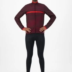 Goedkoopste ???? Rogelli Stripe Winterjack - Fietsjack Heren - Bordeaux/Paars/Rood - Maat L ???? -Rogelli Shop 550x824 11