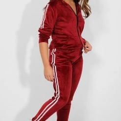 Kopen ✔️ AWR Premium Dames Trainingspak / Tracksuit / Joggingspak | Sport Kleding | Rood-Wit - M ????